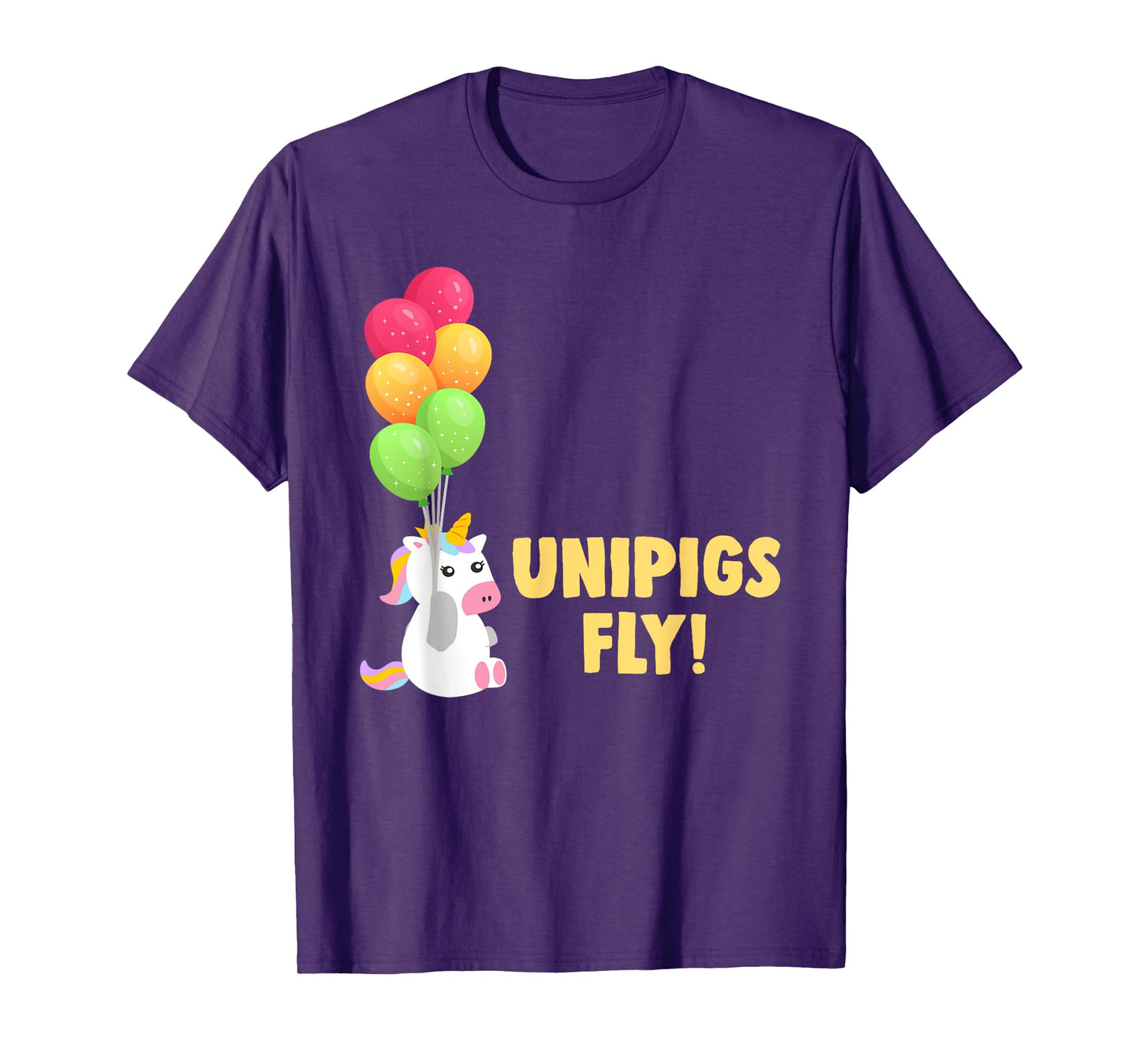 Cute Balloon Unipigs Fly Unicorn Pig Unicorn Lover T-Shirt