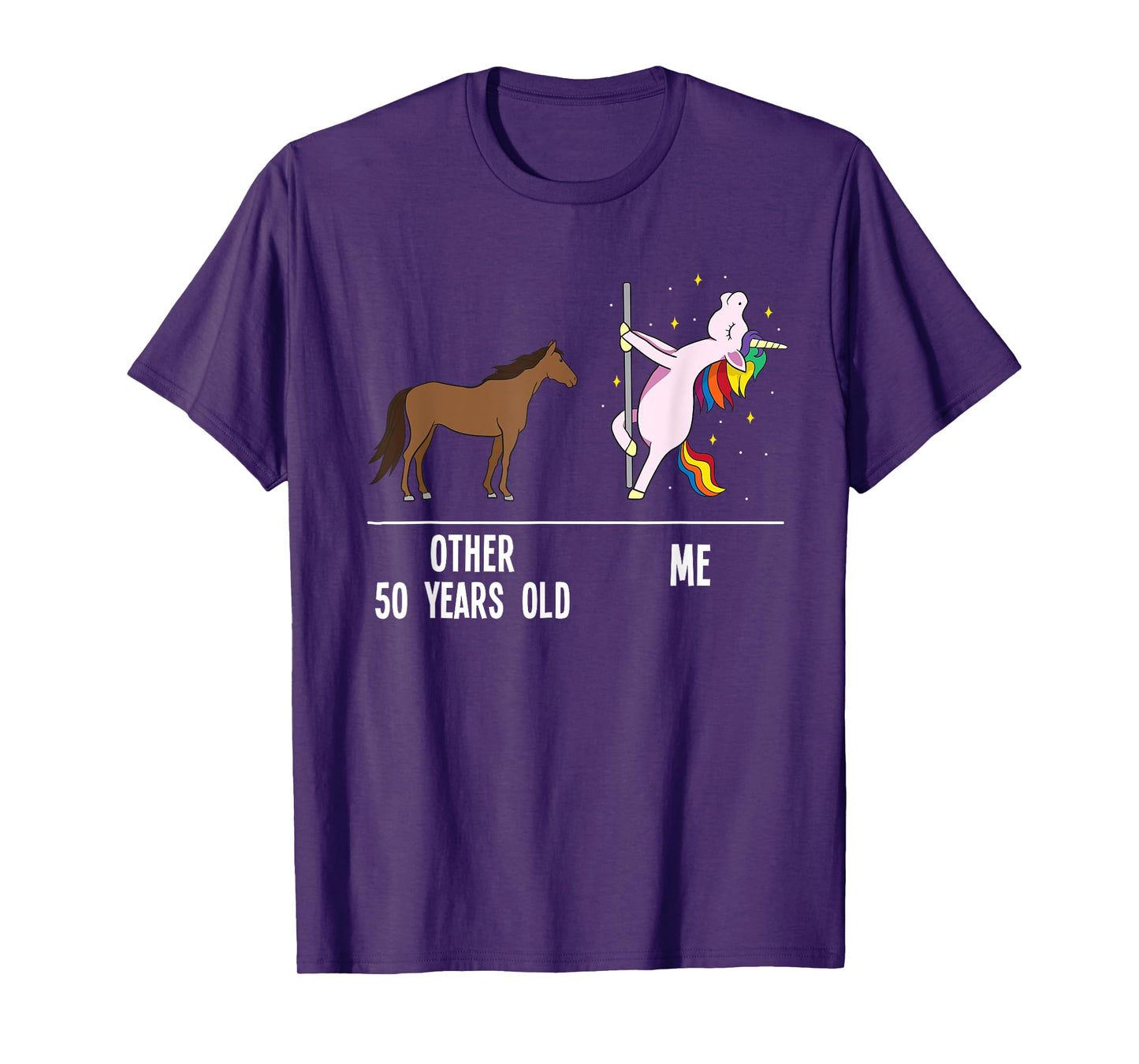 50th Birthday Unicorn Funny 50 Years Old Other Me Women T-Shirt