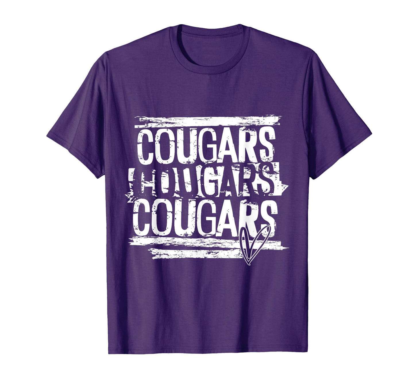 Cougars Teacher Student School Sports Fan Team Spirit Men Women Girls Kids T-Shirt