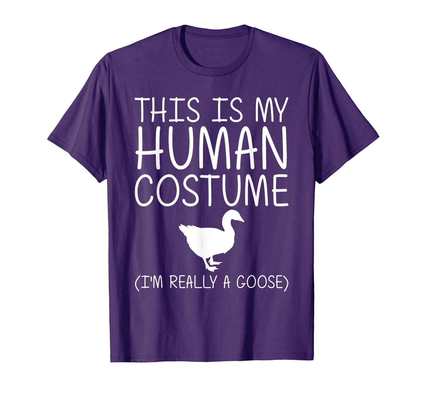 Goose Easy Halloween Human Costume Waterfowl Animal DIY Gift T-Shirt