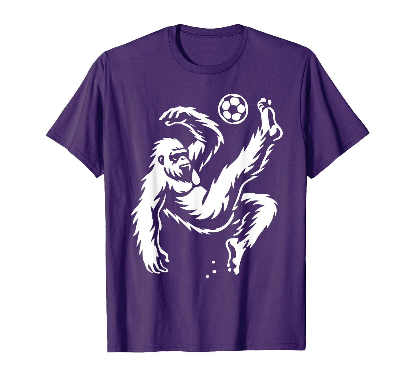 Funny Bigfoot Playing Soccer, Sasquatch Bicycle Kick Soccer T-Shirt