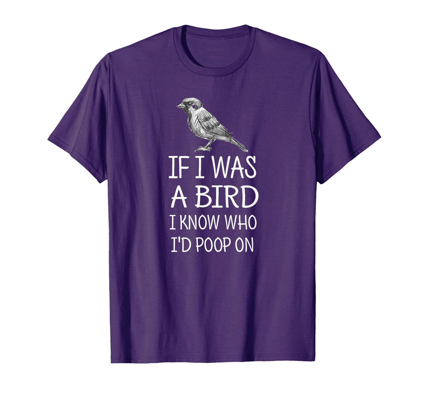 If I Was A Bird I Know Who I'd Poop On Funny T-Shirt Tee T-Shirt