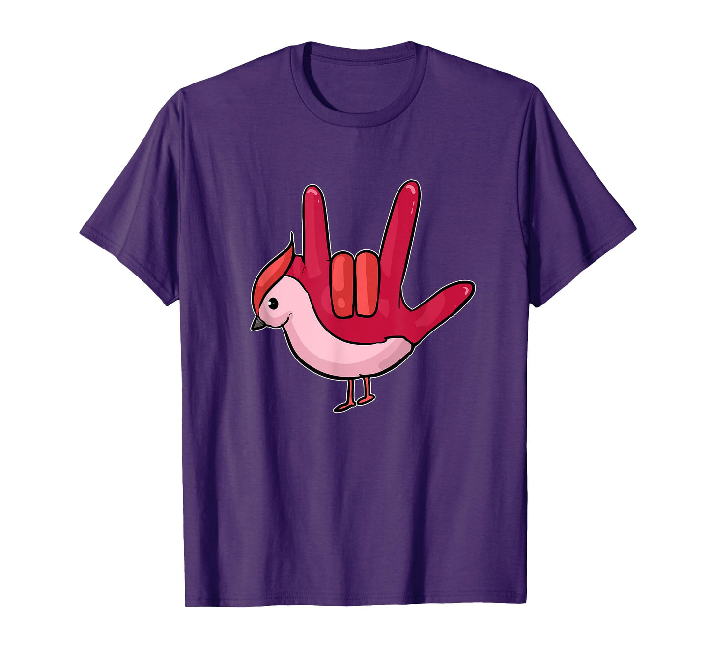 Asl Ily Shirt American Sign Language Bird I love You Gift T-Shirt