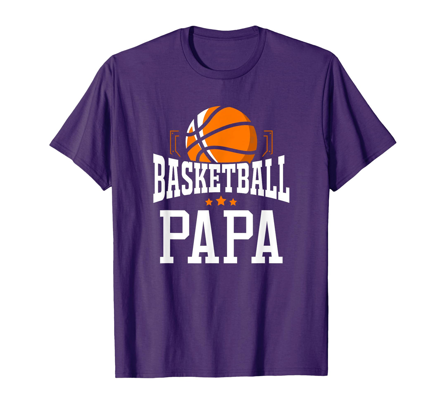 Basketball Papa Team Sports Fan T-Shirt