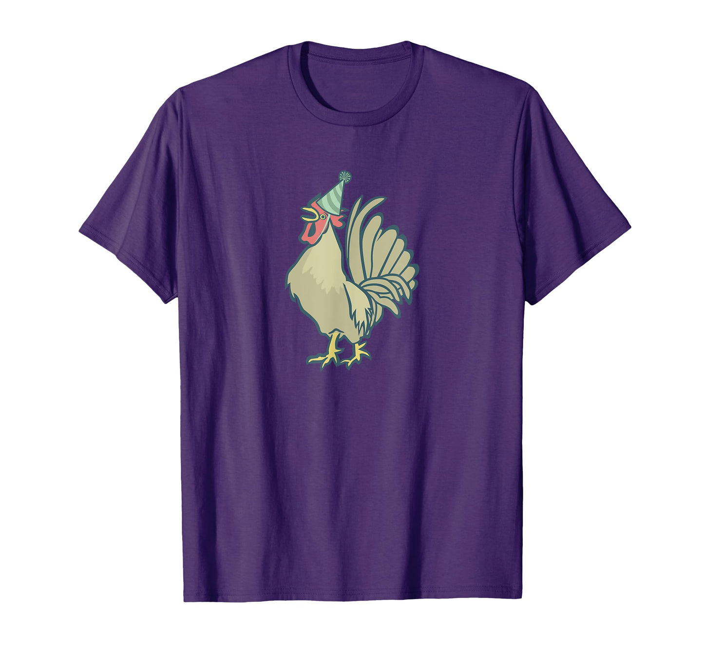 Birthday Rooster T-Shirt, Chicken Birthday Hat Rooster Kids T-Shirt
