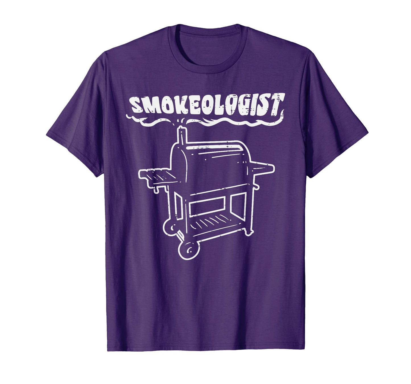 Smokeologist Funny Bbq Barbecue Grill PitDad Men T-Shirt
