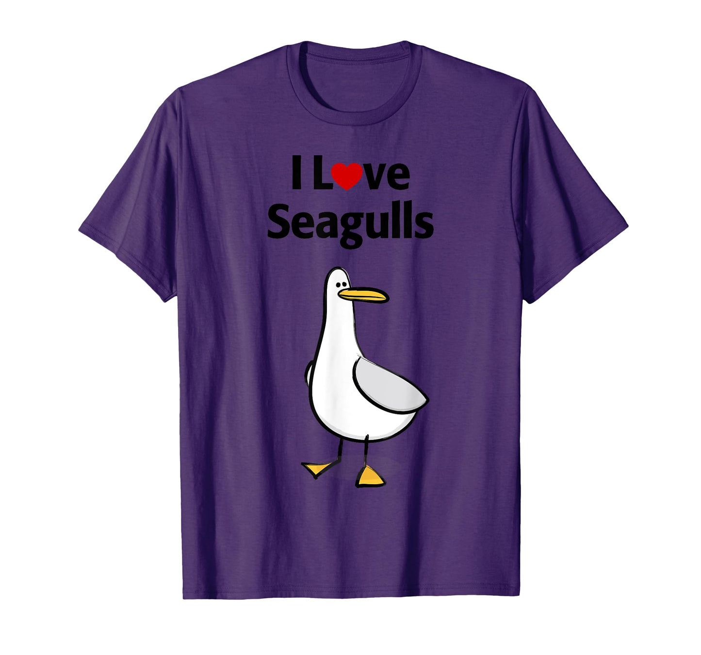 I Love Seagulls T-Shirt