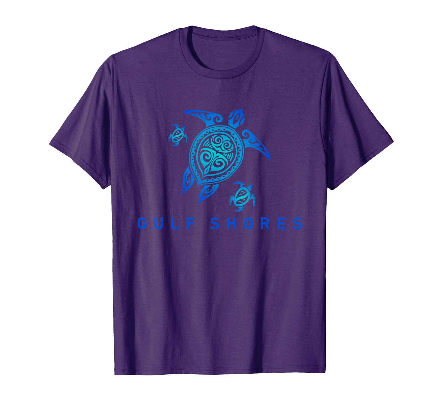 Gulf Shores Alabama T-Shirt Sea Blue Tribal Turtle T-Shirt