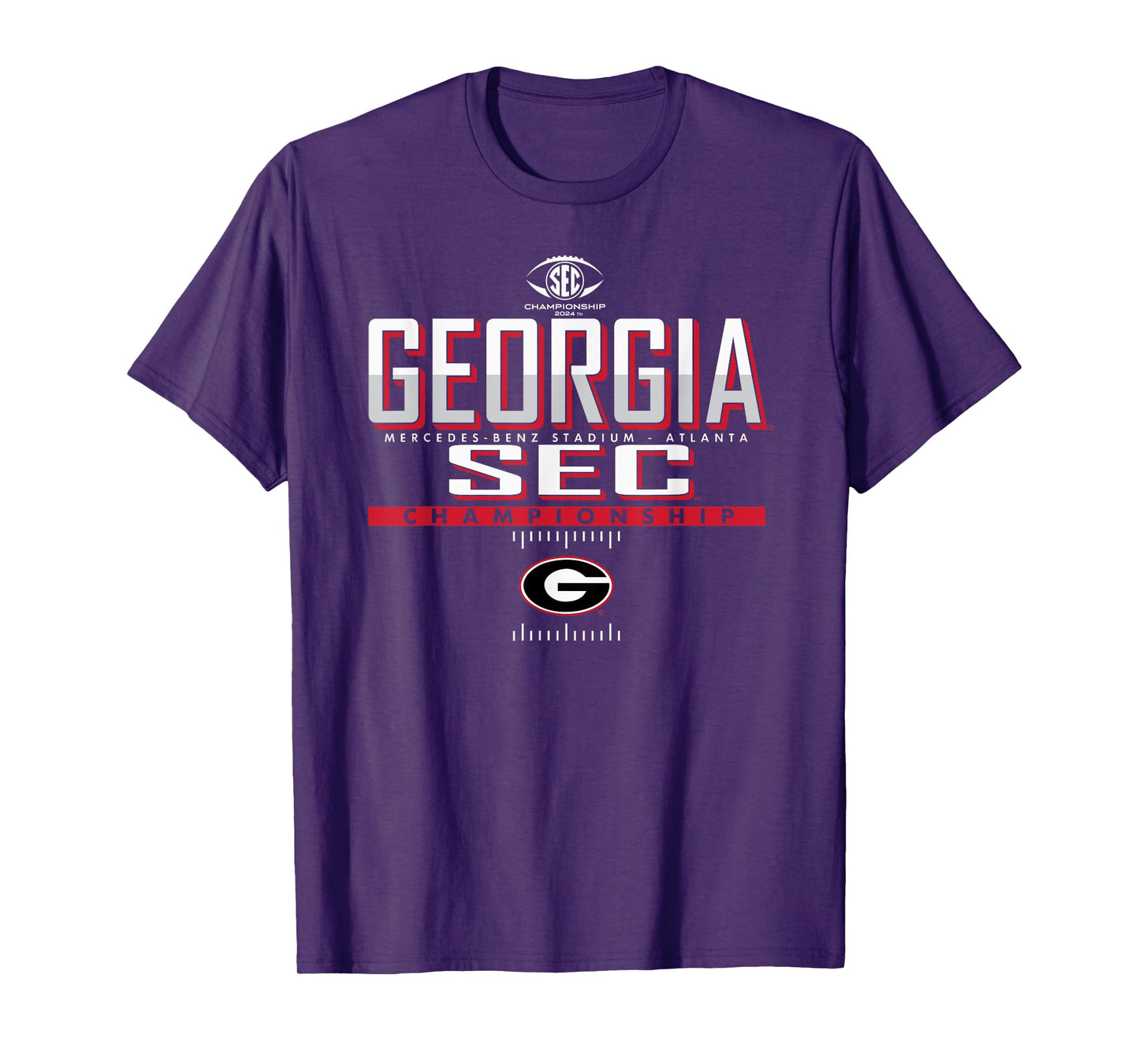 Elite Authentics Georgia Bulldogs SEC Championship 2024 Black T-Shirt