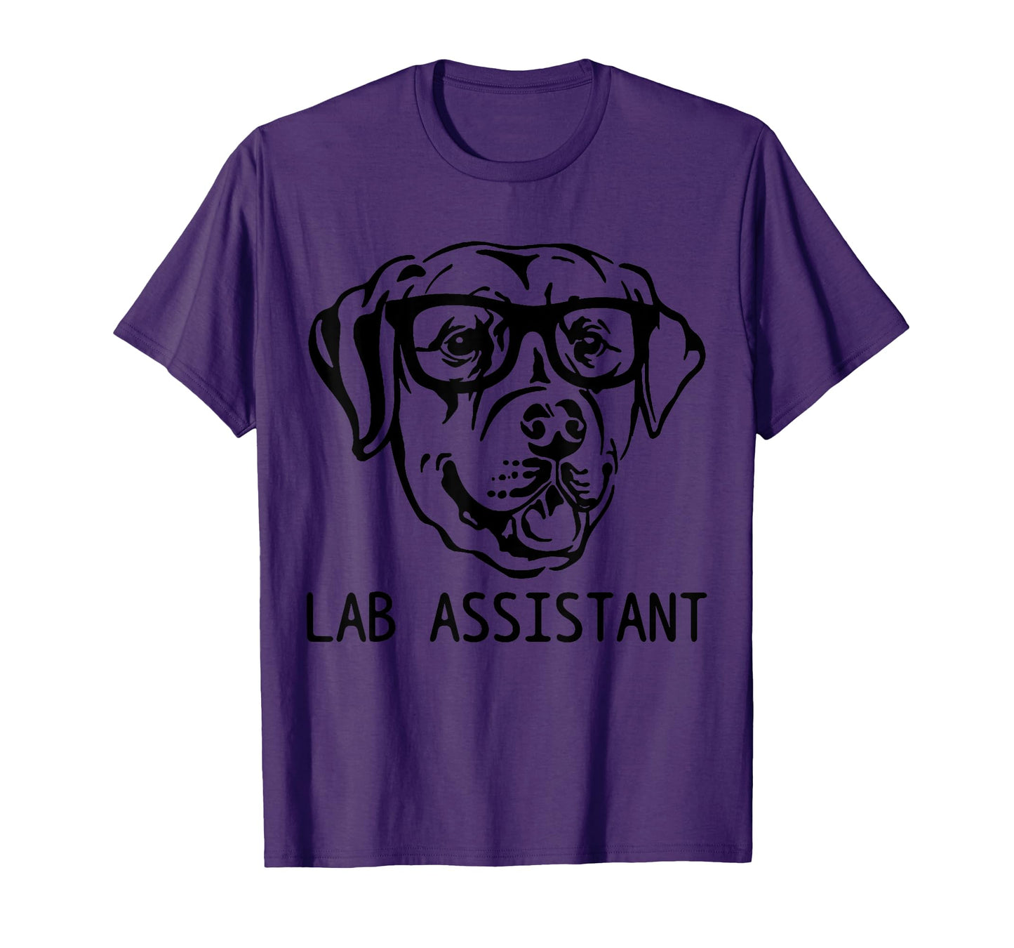 Lab Assistant Funny Labrador Retriever Mom Dad Dog T-Shirt