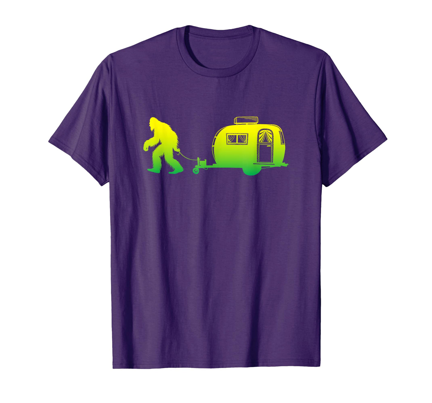 Bigfoot RV Motorhome Camping Sasquatch Campervan Graphic T-Shirt