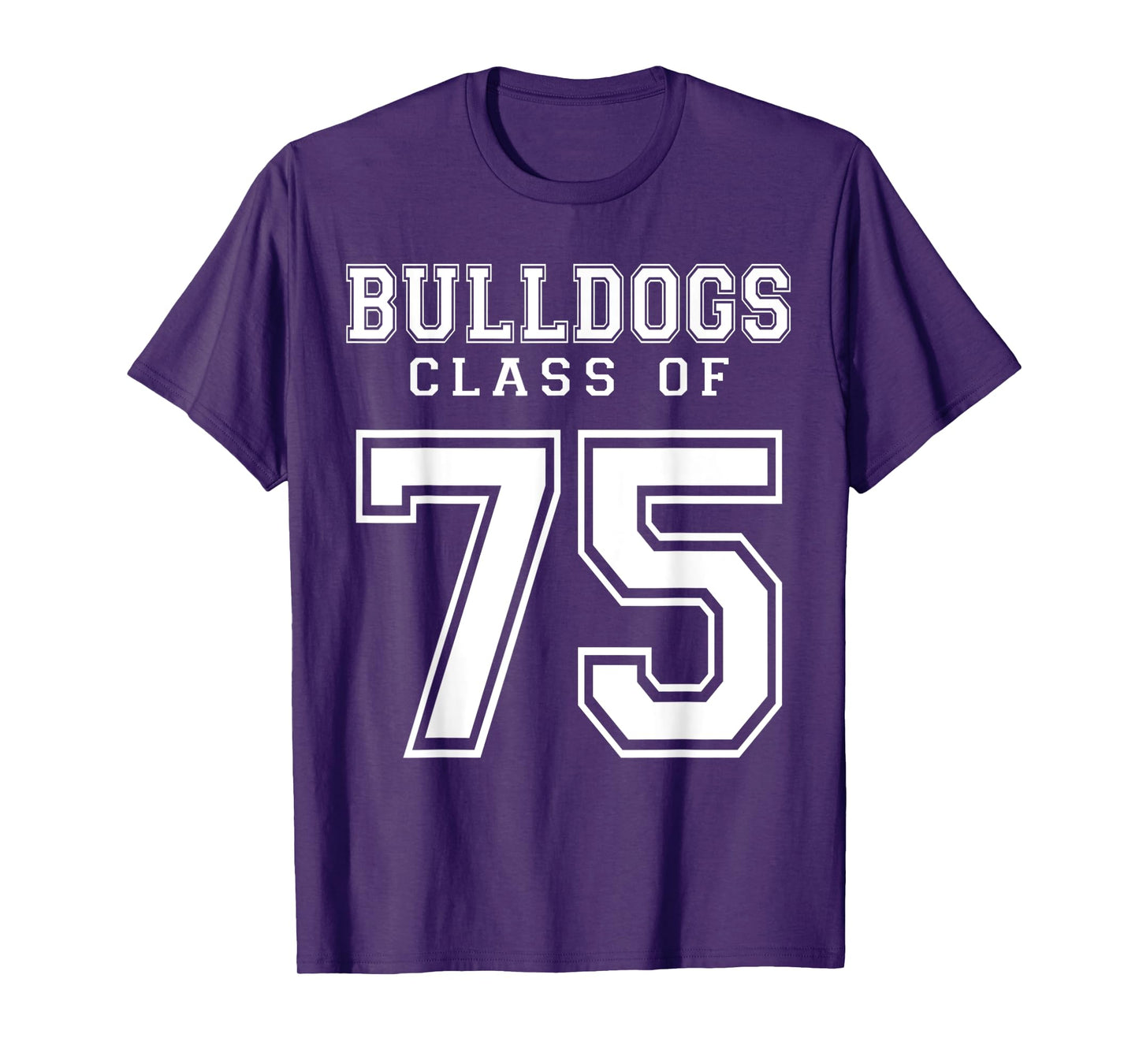 Class Of 1975 Bulldogs Custom Graduation Senior Personalized T-Shirt