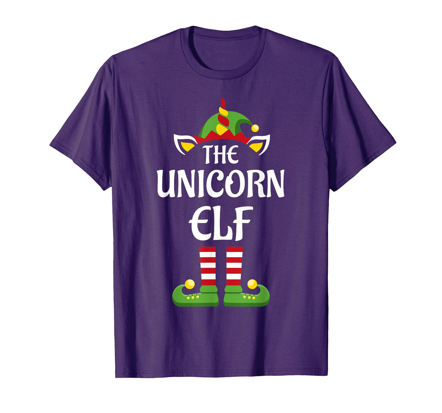Unicorn Elf Family Matching Group Christmas T-Shirt