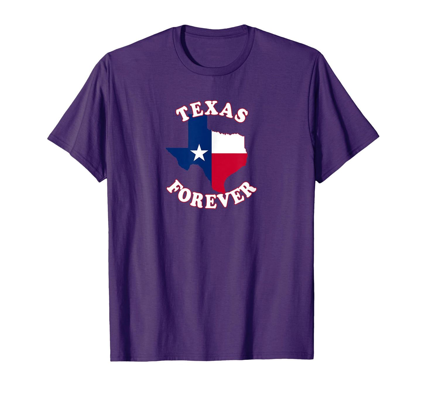Texas Forever with State Outline and Flag T-Shirt