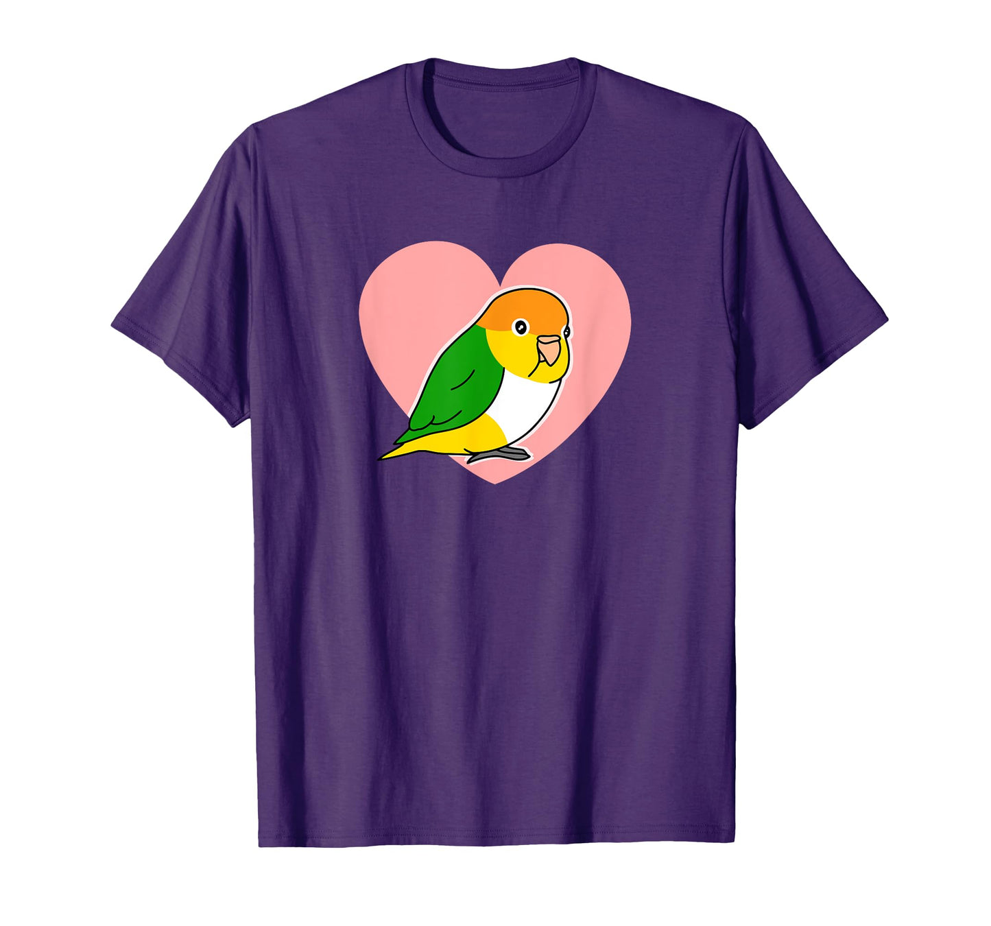 Chubby Rust Cap Parrot Love Heart Parrot Kawaii Birb T-Shirt