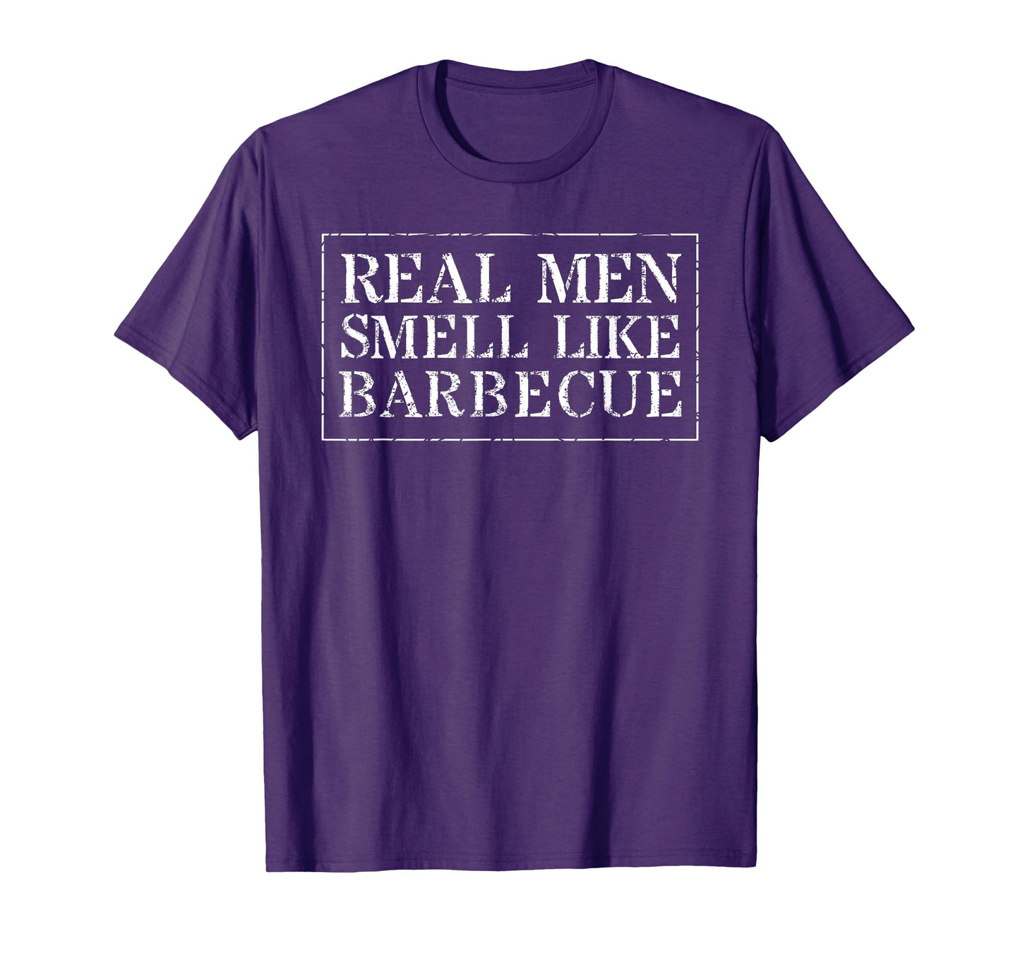 Funny BBQ Grilling Gift T Shirt Real Men Smell Like Barbecue T-Shirt