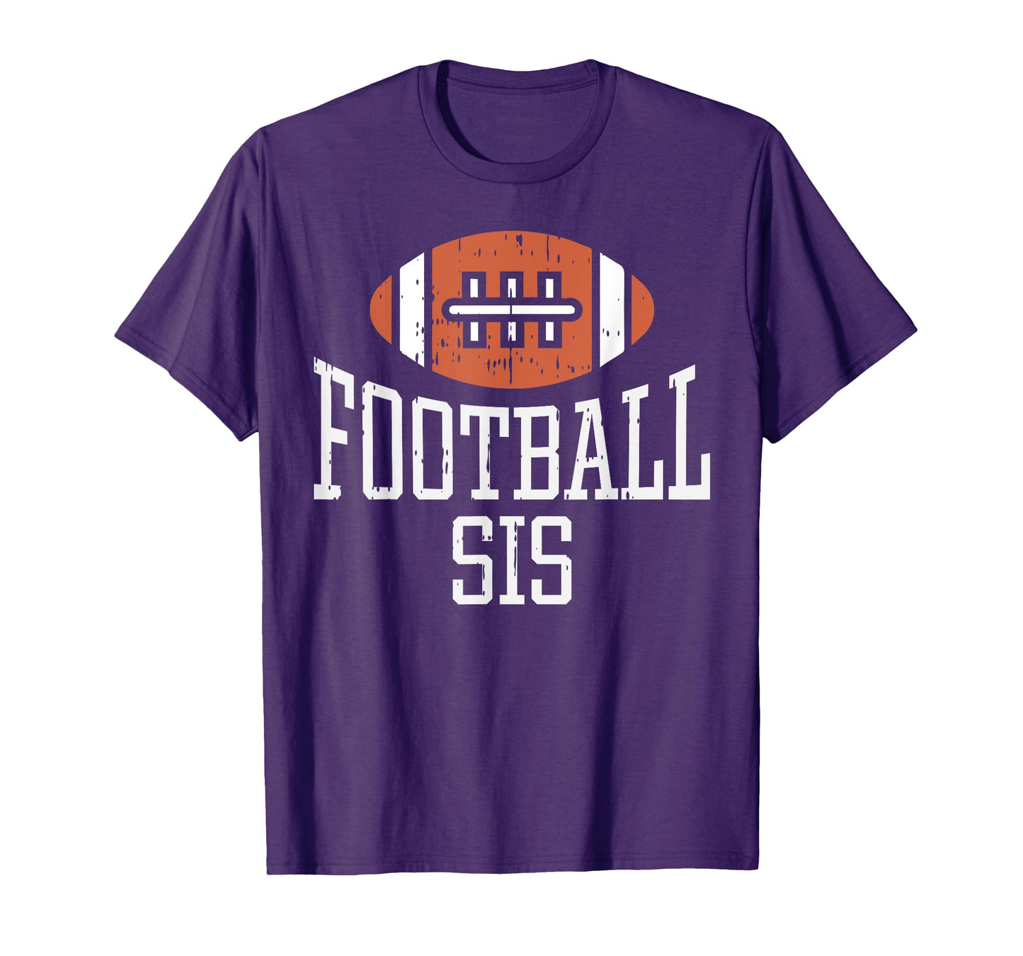 American Football Sis Vintage Gridiron Sports Lover Sister T-Shirt