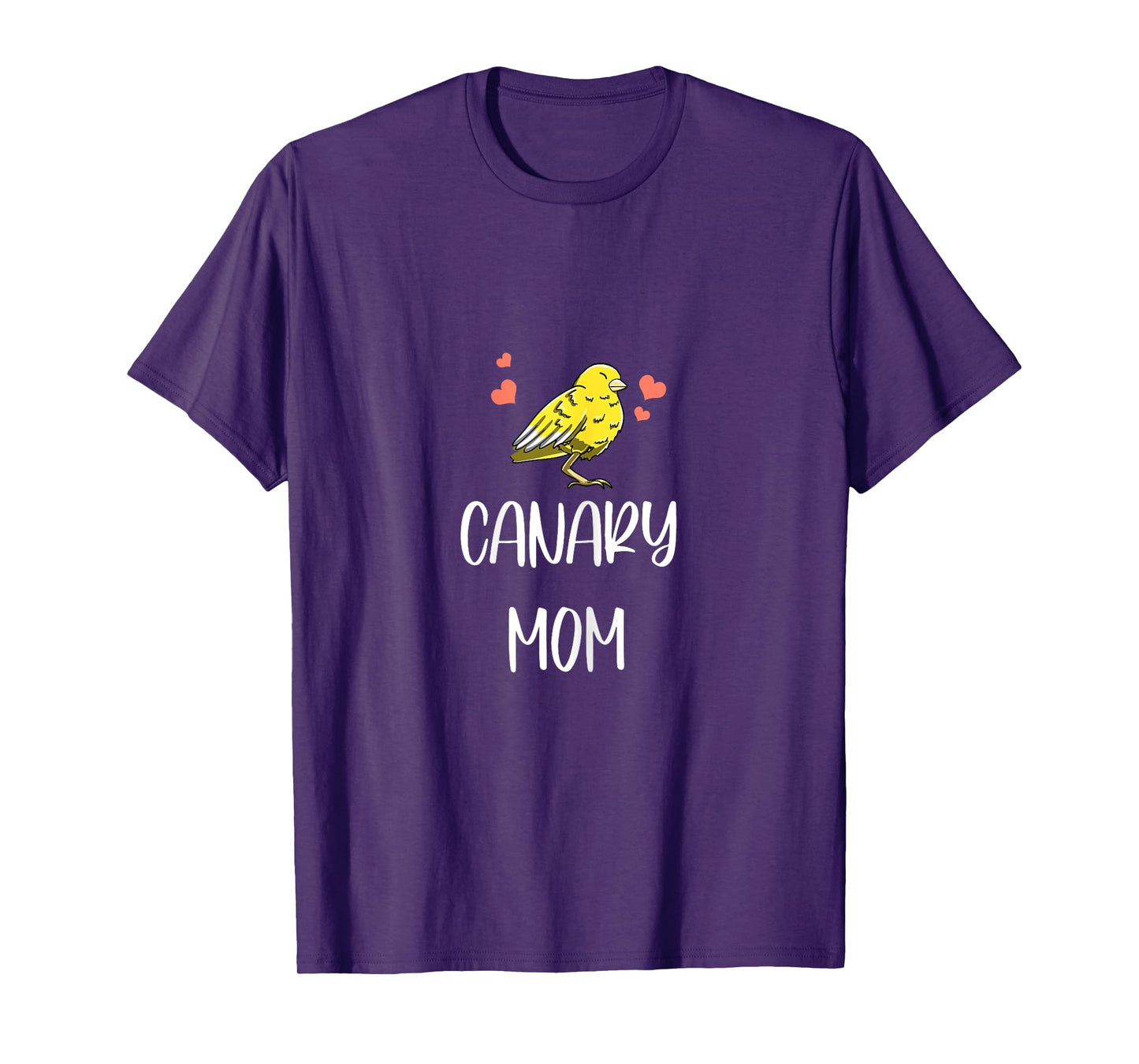 Canary Mom Leaf Pattern Cool Fowl Finch Pet Bird Lover Gift T-Shirt