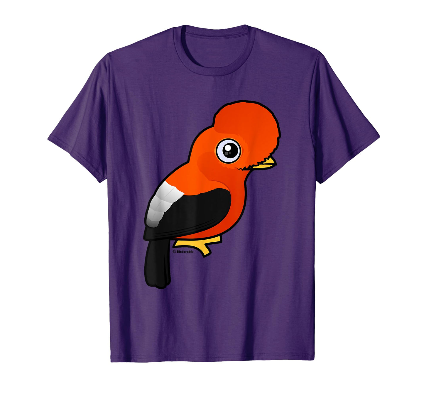 Ridiculously Cute Andean Cock-of-the-rock Cartoon Bird T-Shirt