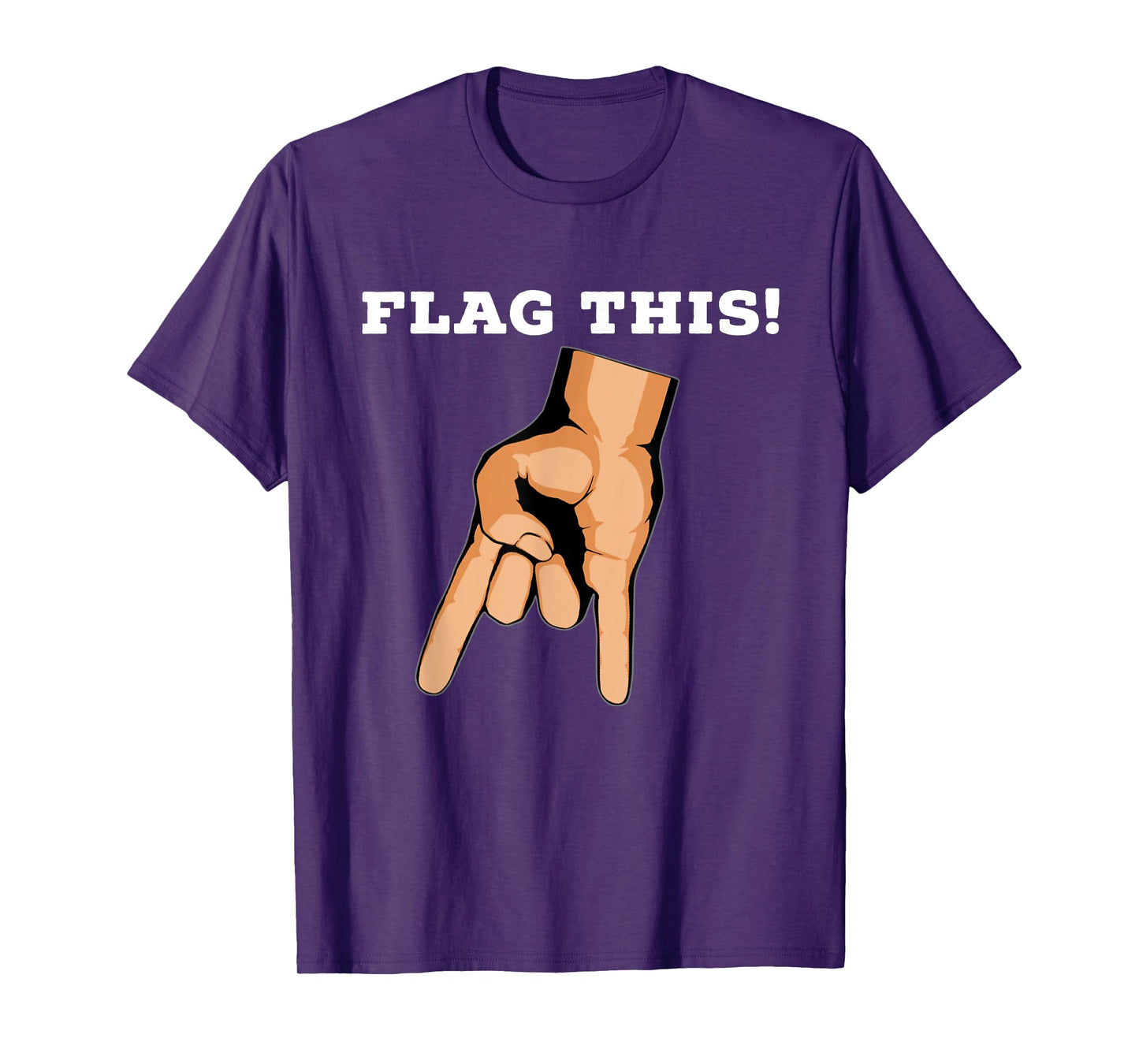 Flag This Upside Down Horns T-shirt T-Shirt