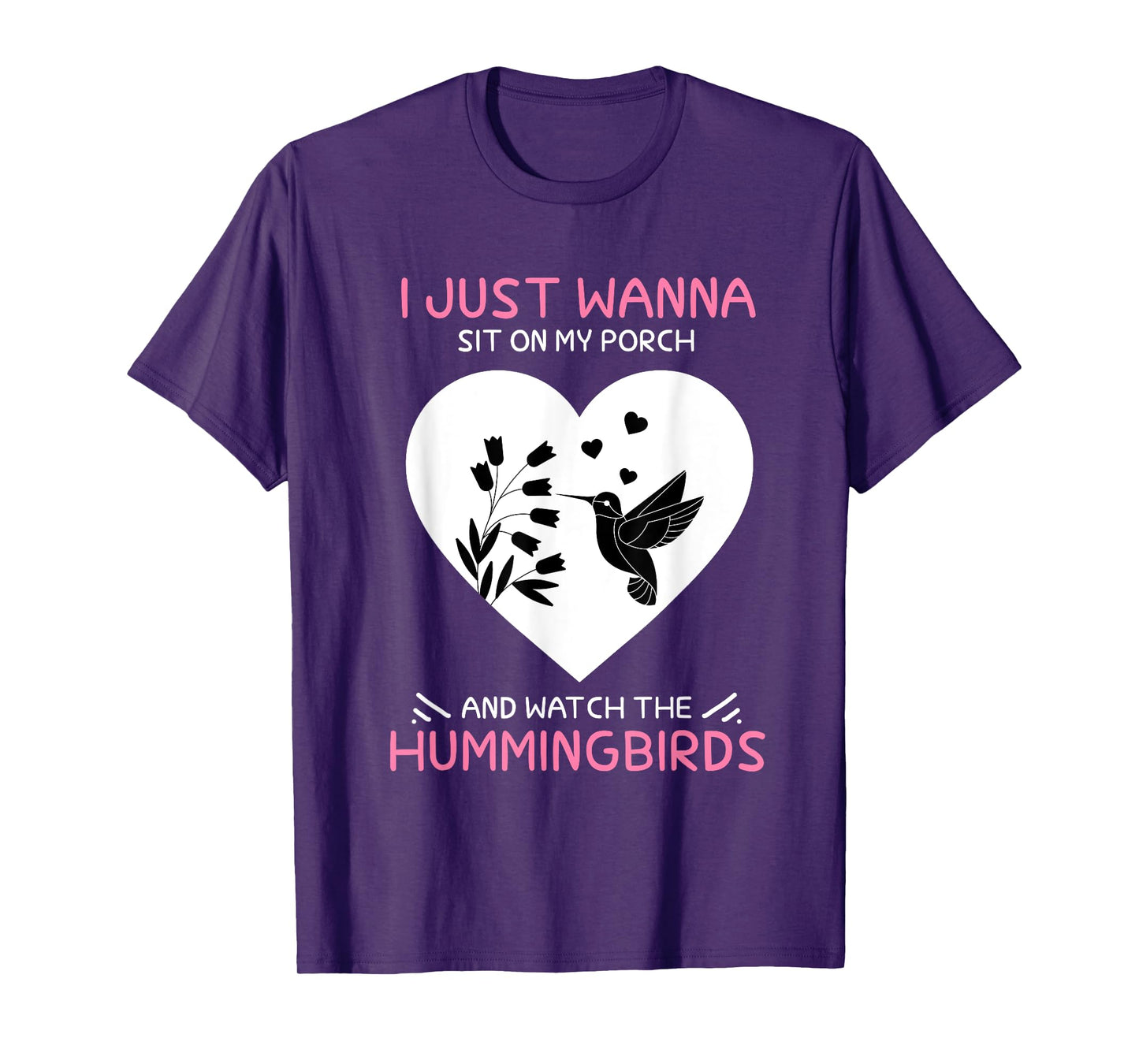 I Just Wanna Sit On My Porch The Bee Hummingbird Lovers T-Shirt