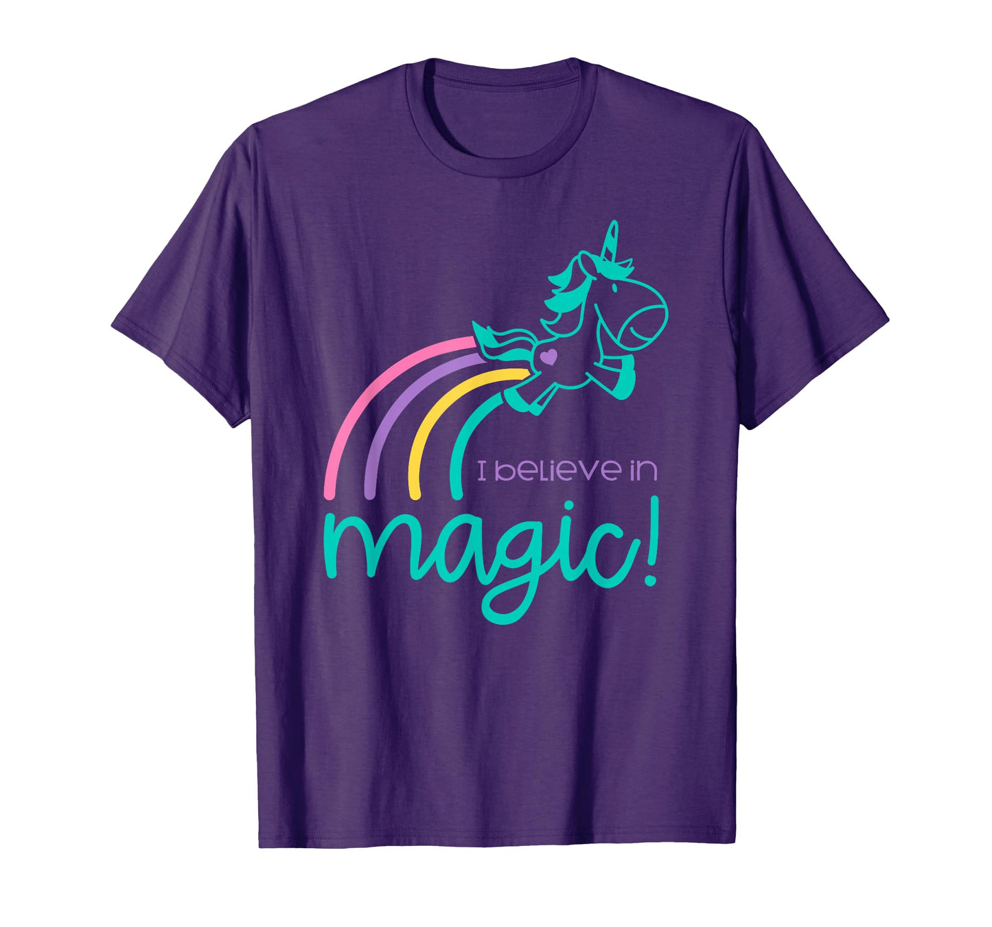 I Believe In Magic Colorful Unicorn T-Shirt