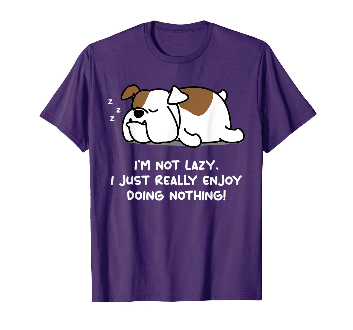 Lazy English Bulldog Lover Tshirt Puppy Dog English Bulldog Men Women Girls Kids T-Shirt