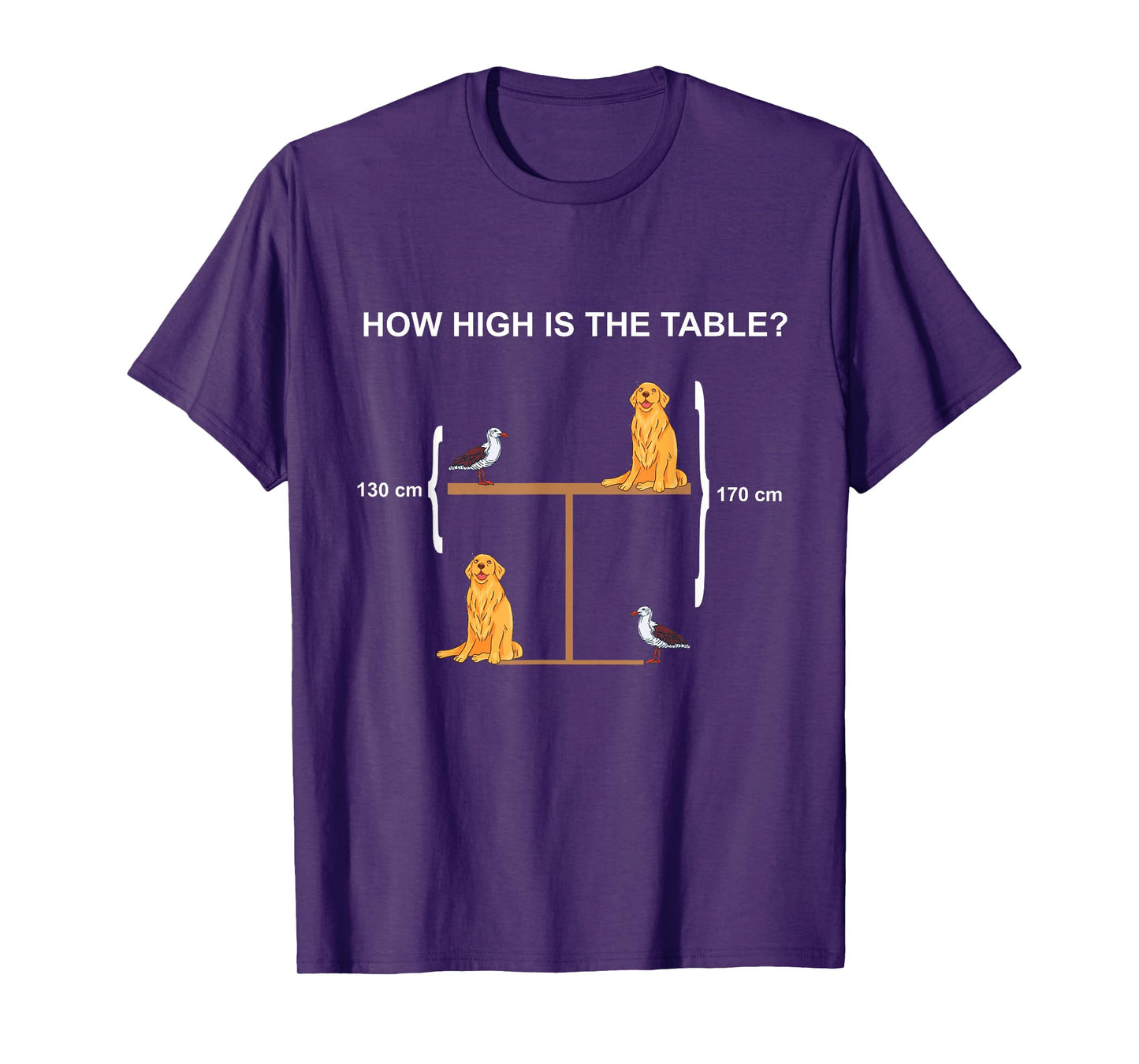 How High is The Table? Riddle and Funny Math Problem T-Shirt
