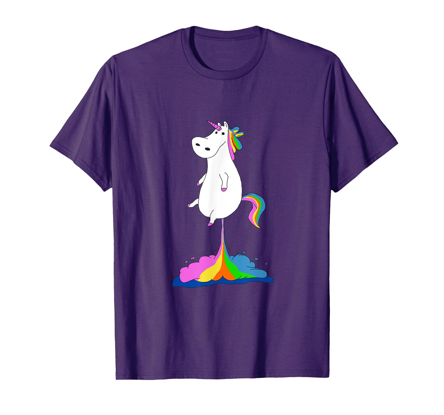 Funny Unicorn Farting Rainbow Shirt - Magical Fart Unicorn T-Shirt