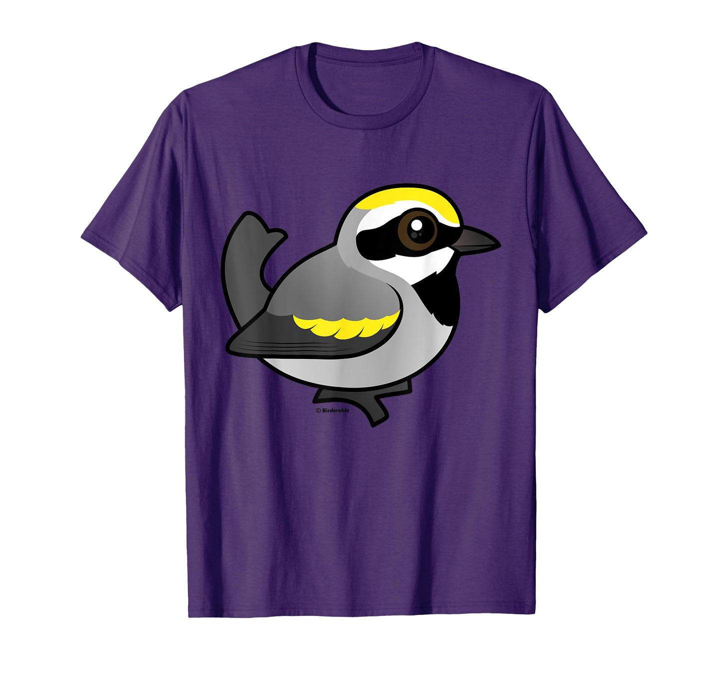 Birdorable Golden-winged Warbler Cute Cartoon Bird T-Shirt