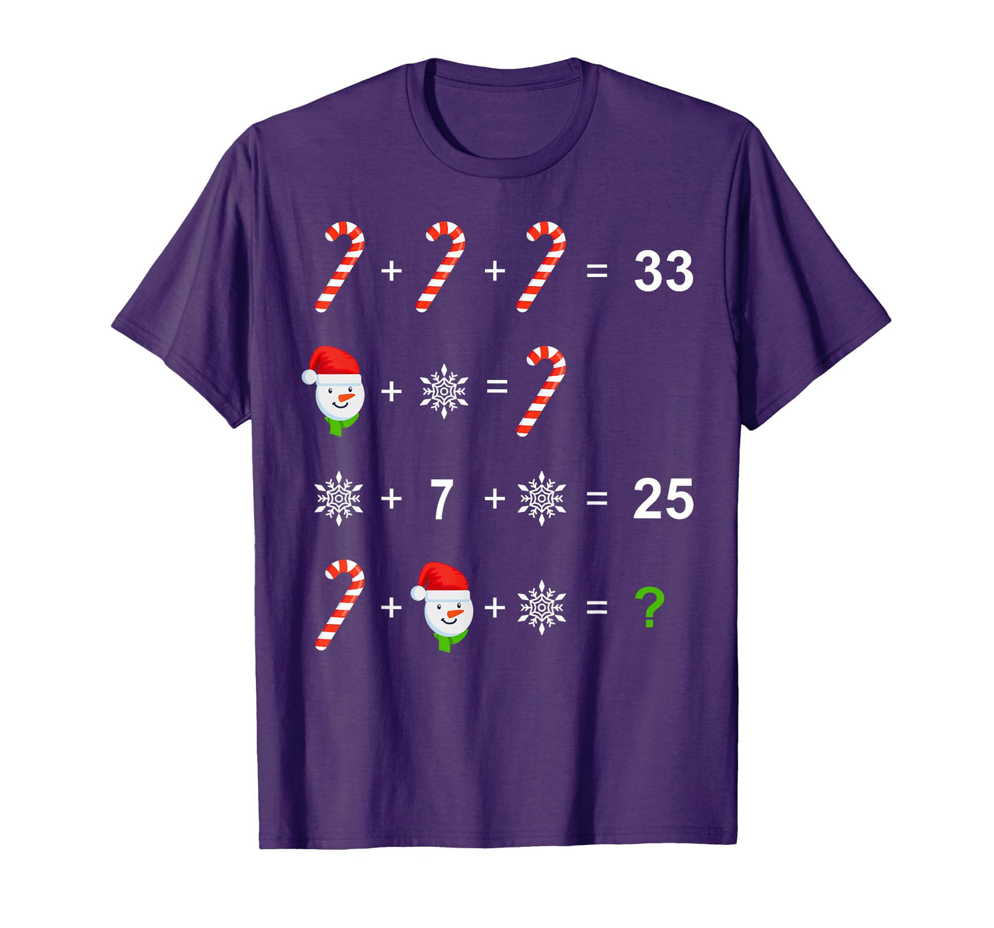 Funny Christmas Math Teacher Order of Operations Quiz Xmas T-Shirt