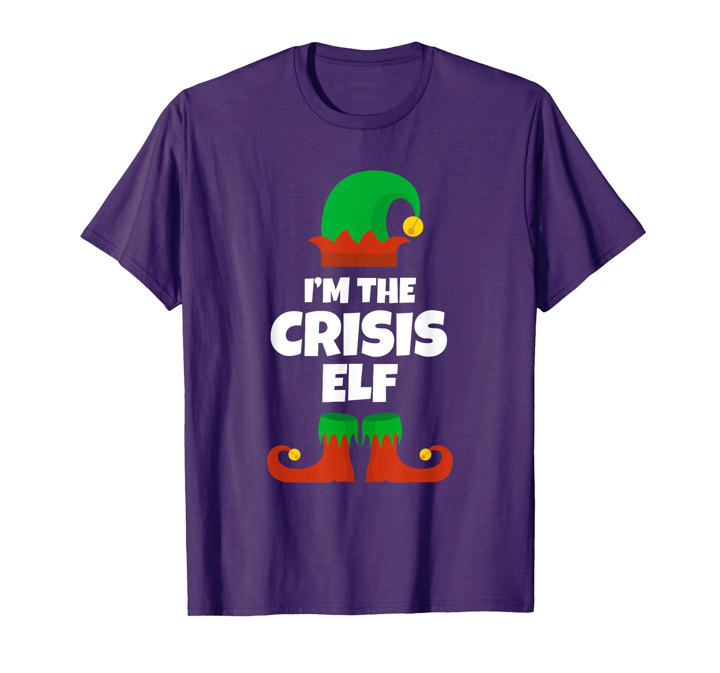 I'm The Crisis Elf Family Pajama Christmas Funny Mid-Life T-Shirt