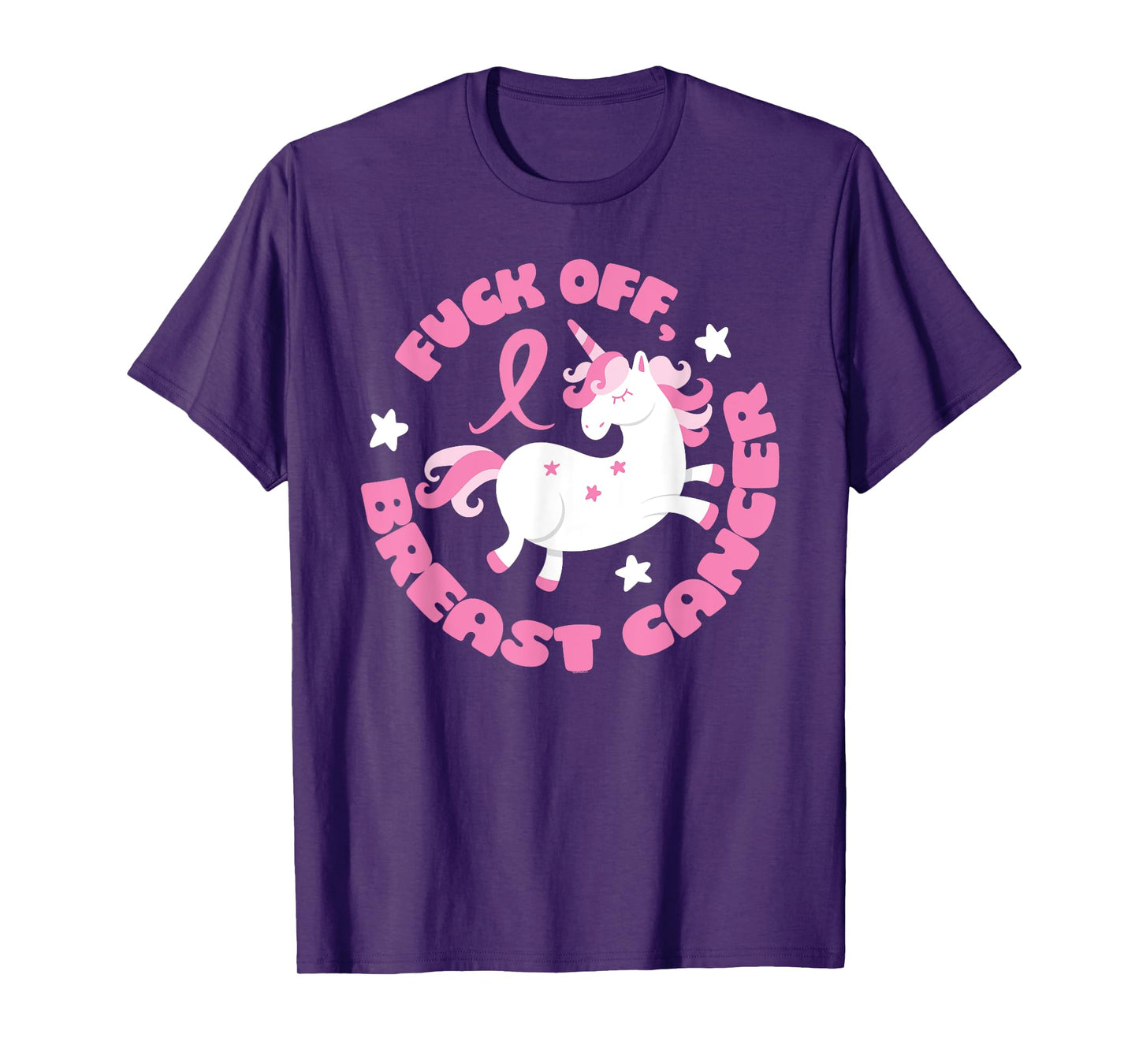 Fuck Off Breast Cancer Unicorn T-Shirt
