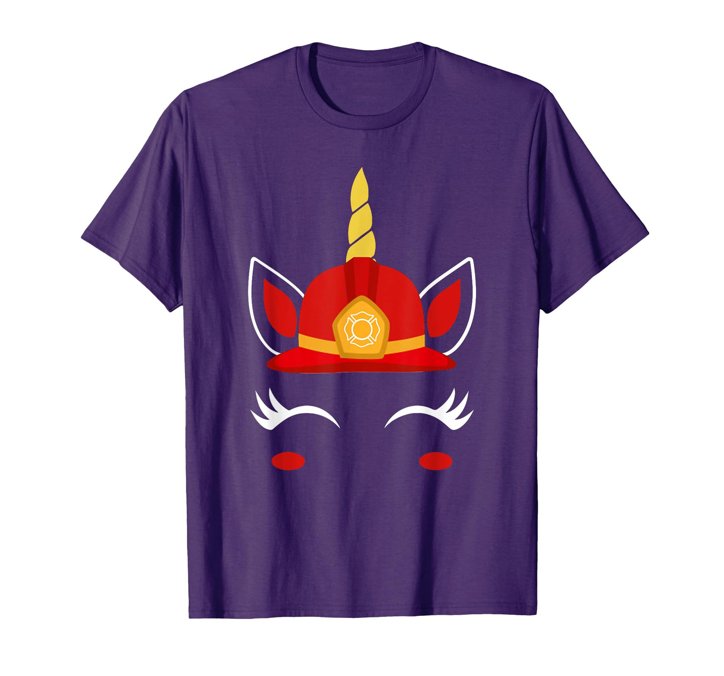 Unicorn Firefighter-Funny Fireman Birthday Party T-Shirt