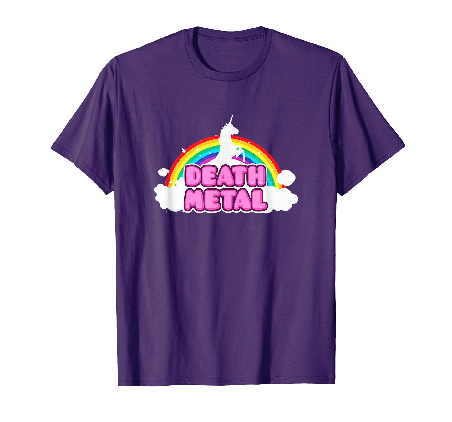 Death Metal Rainbow Unicorn T Shirt T-Shirt