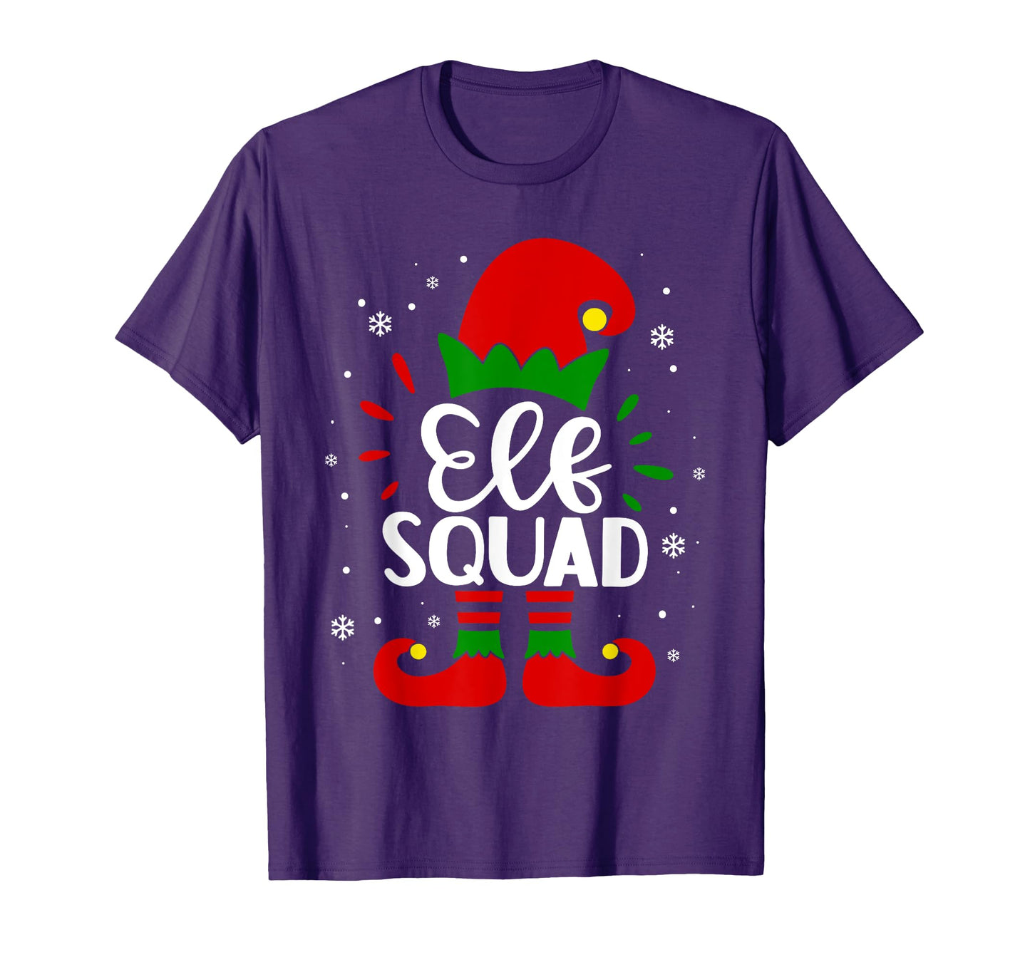 Elf Squad Funny Elf Family Christmas Matching Pajamas Xmas T-Shirt