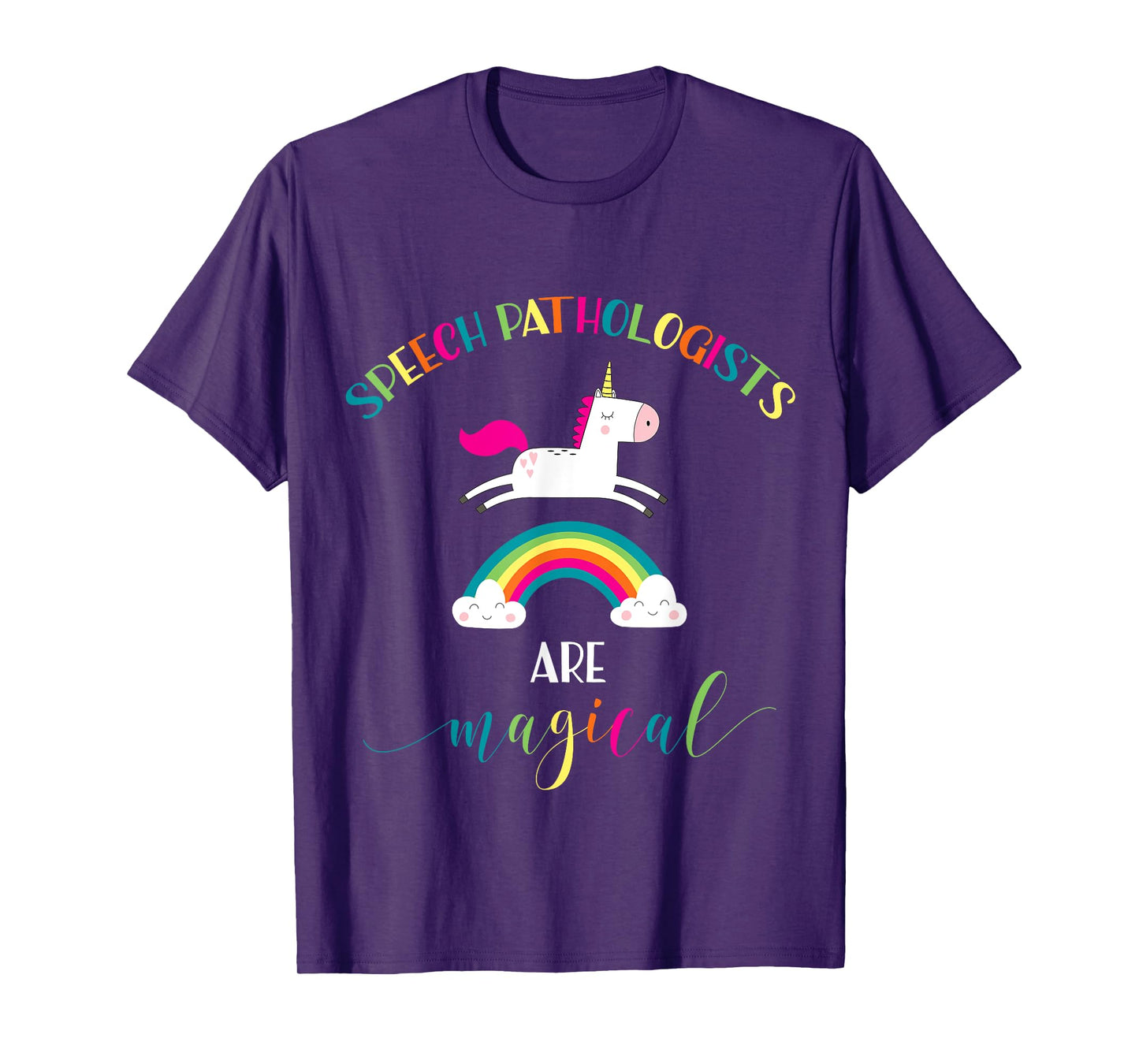 Speech Pathologist Appreciation Gift Shirt Unicorn SLP Magic T-Shirt