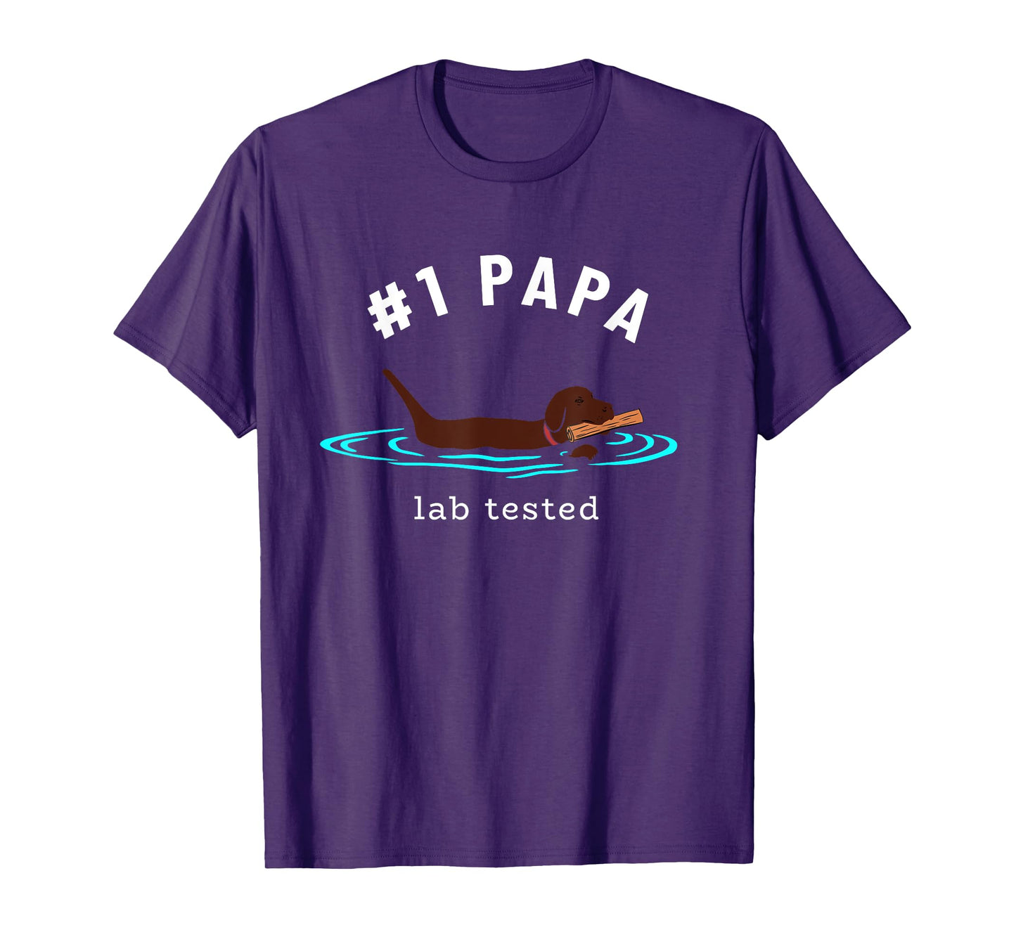Lab Grandpa Chocolate Labrador Retriever Dog #1 Papa Men T-Shirt