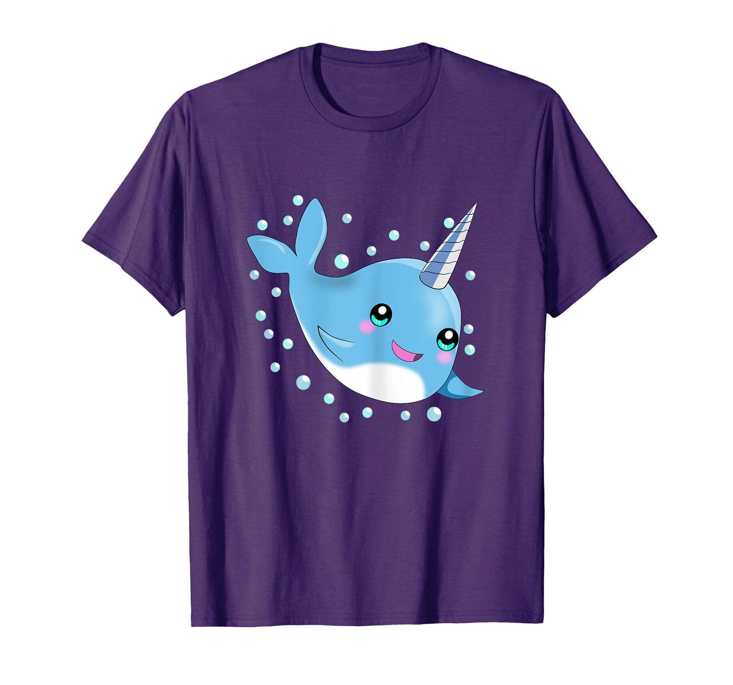 Sea Animal Lover Gift for Kids Boys Girls Cute Baby Narwhal T-Shirt