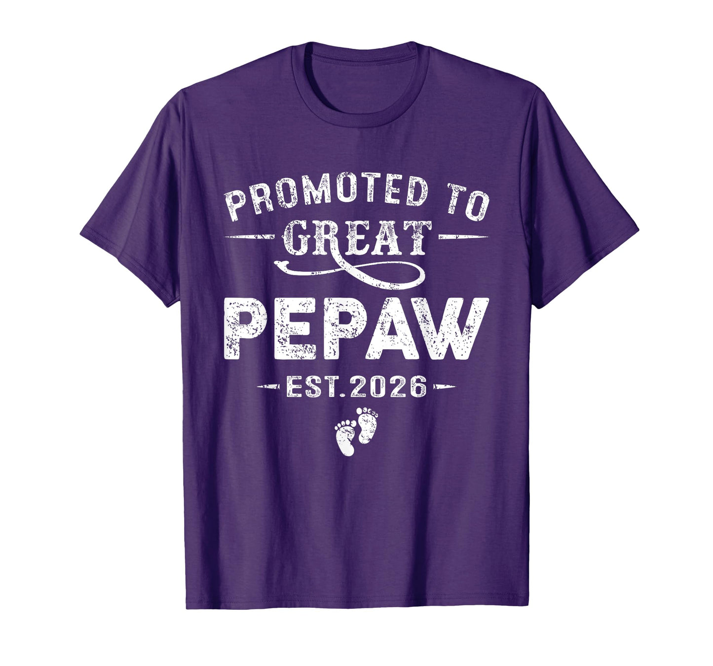 Promoted to Great Pepaw Est 2026 Pregnancy Announcement T-Shirt