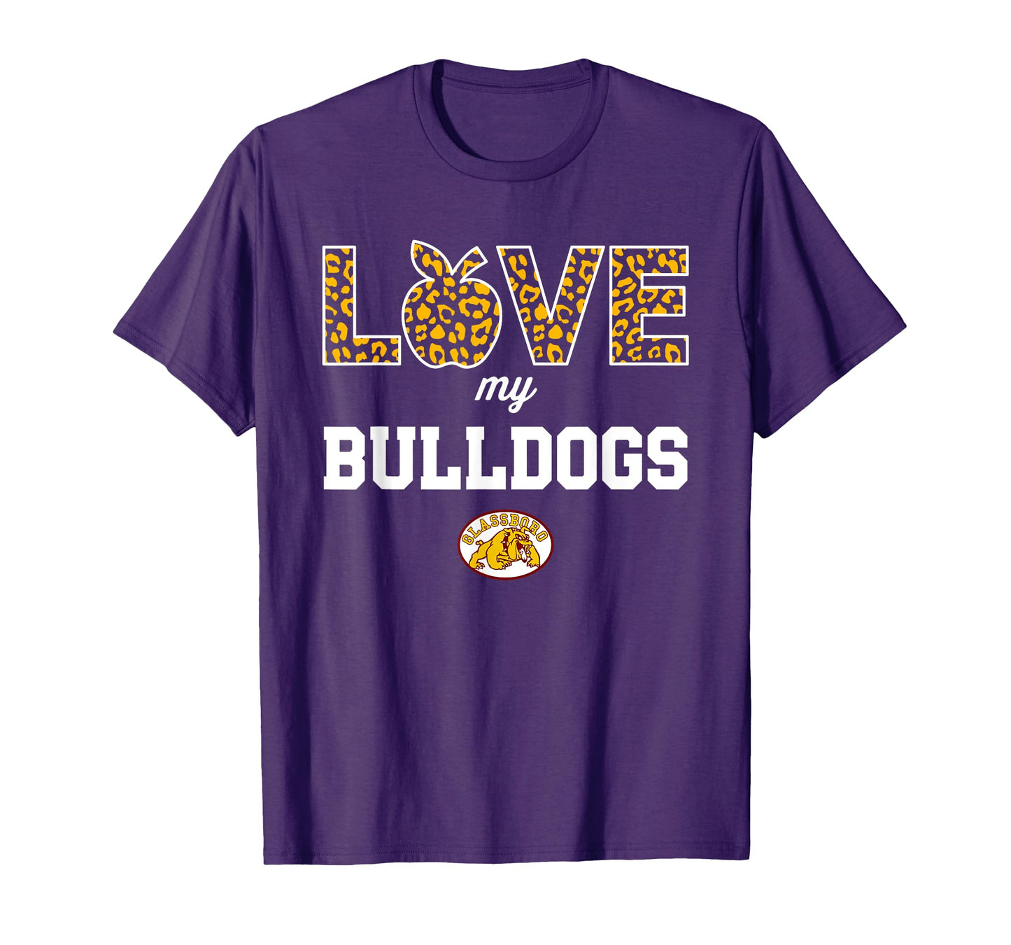 Glassboro Bulldogs Logo Love My Team HS T-Shirt