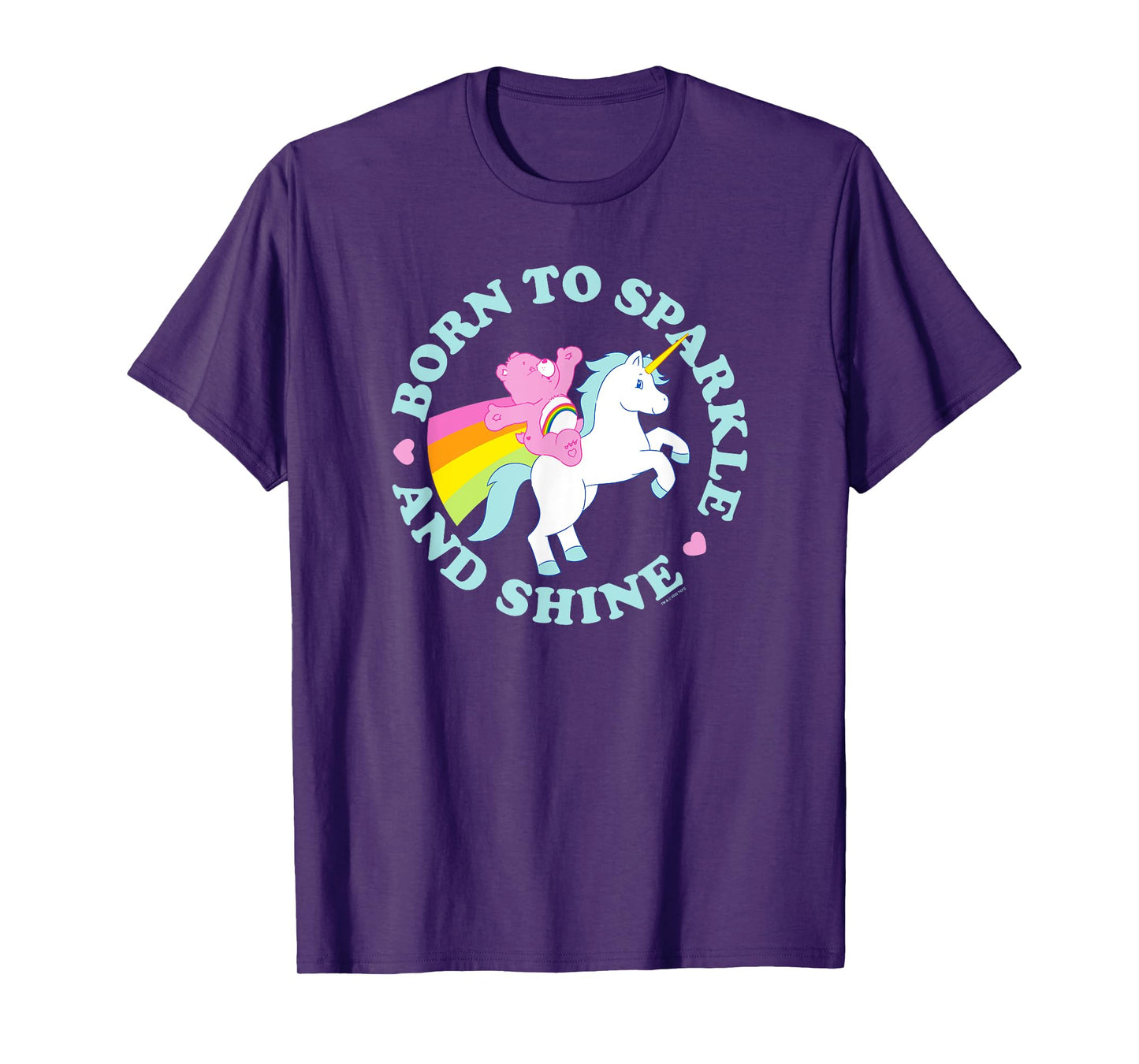 Care Bears Cheer Bear Unicorn Born To Sparkle And Shine T-Shirt