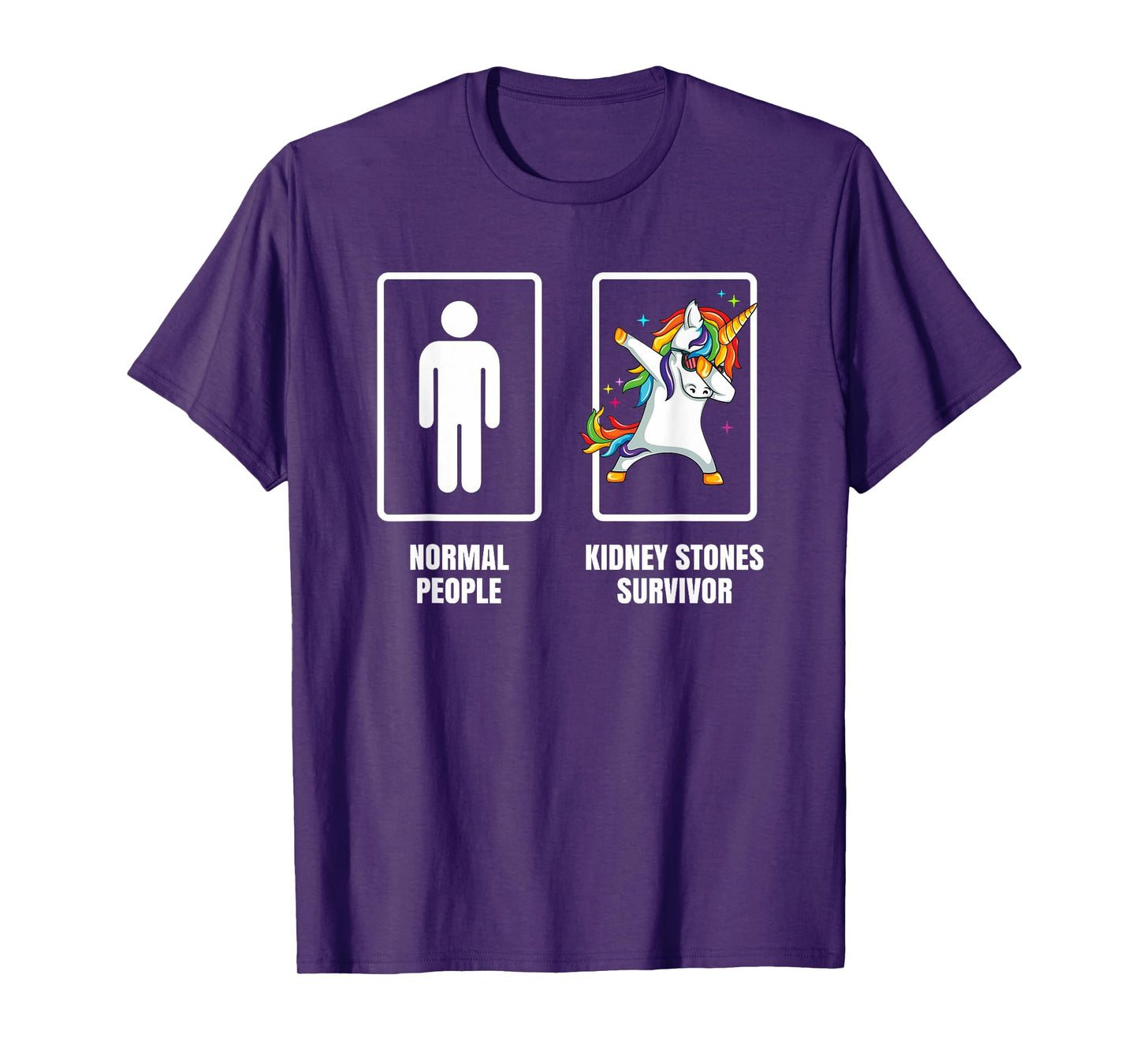 Dabbing Unicorn Kidney Stones Survivor Recovery Get Well T-Shirt