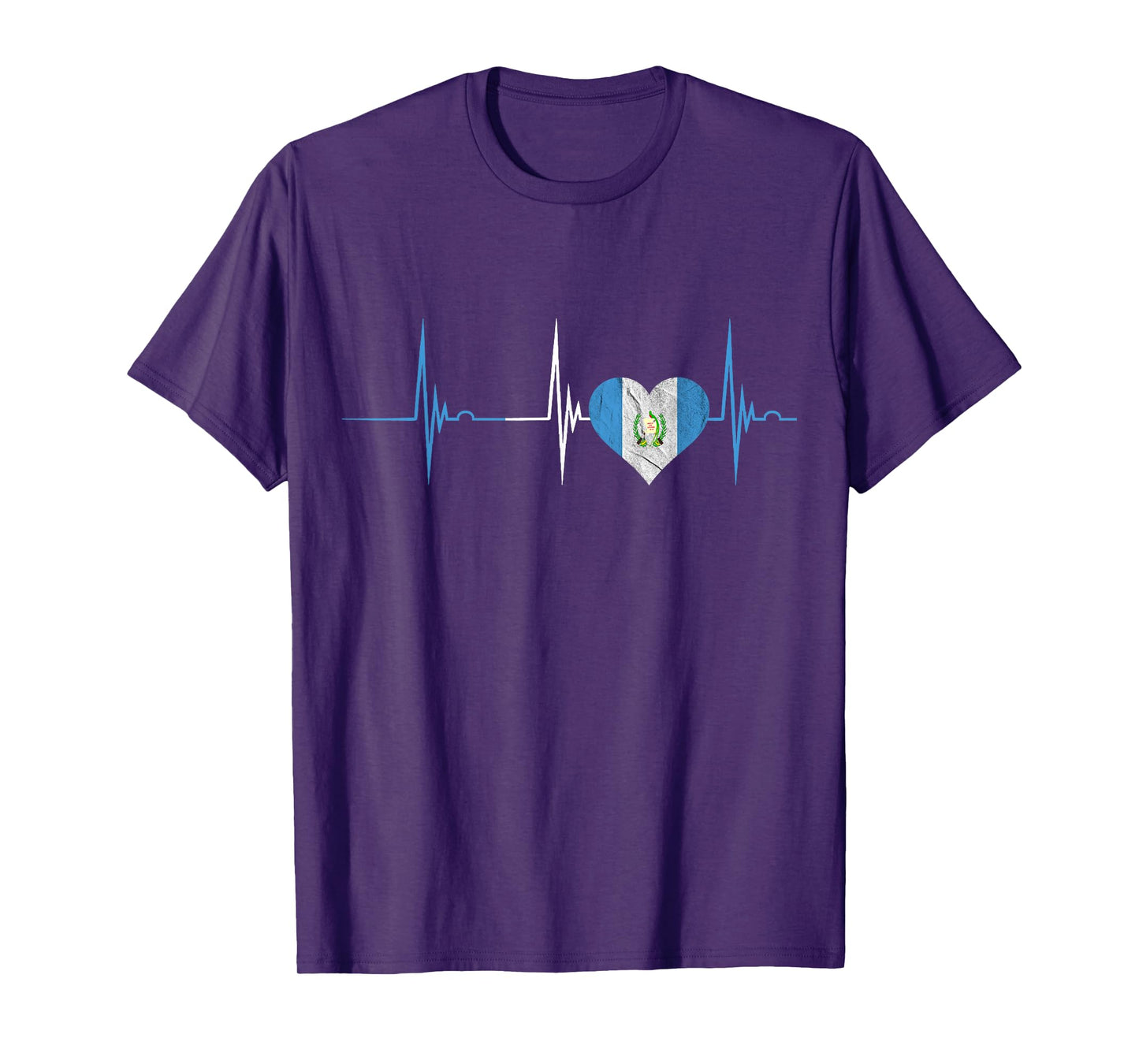 Guatemala Heartbeat EKG Pulse Guatemalan Heart Mayan Chapin T-Shirt