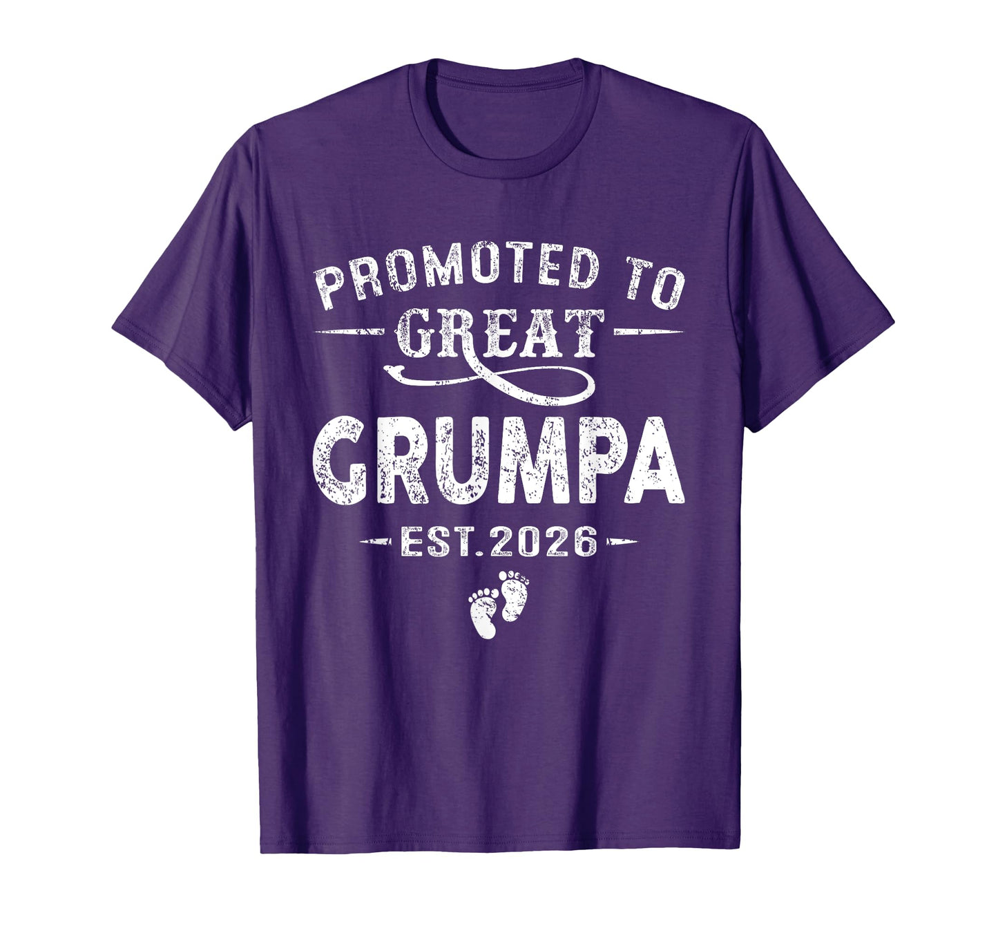 Promoted to Great Grumpa Est 2026 Pregnancy Announcement T-Shirt