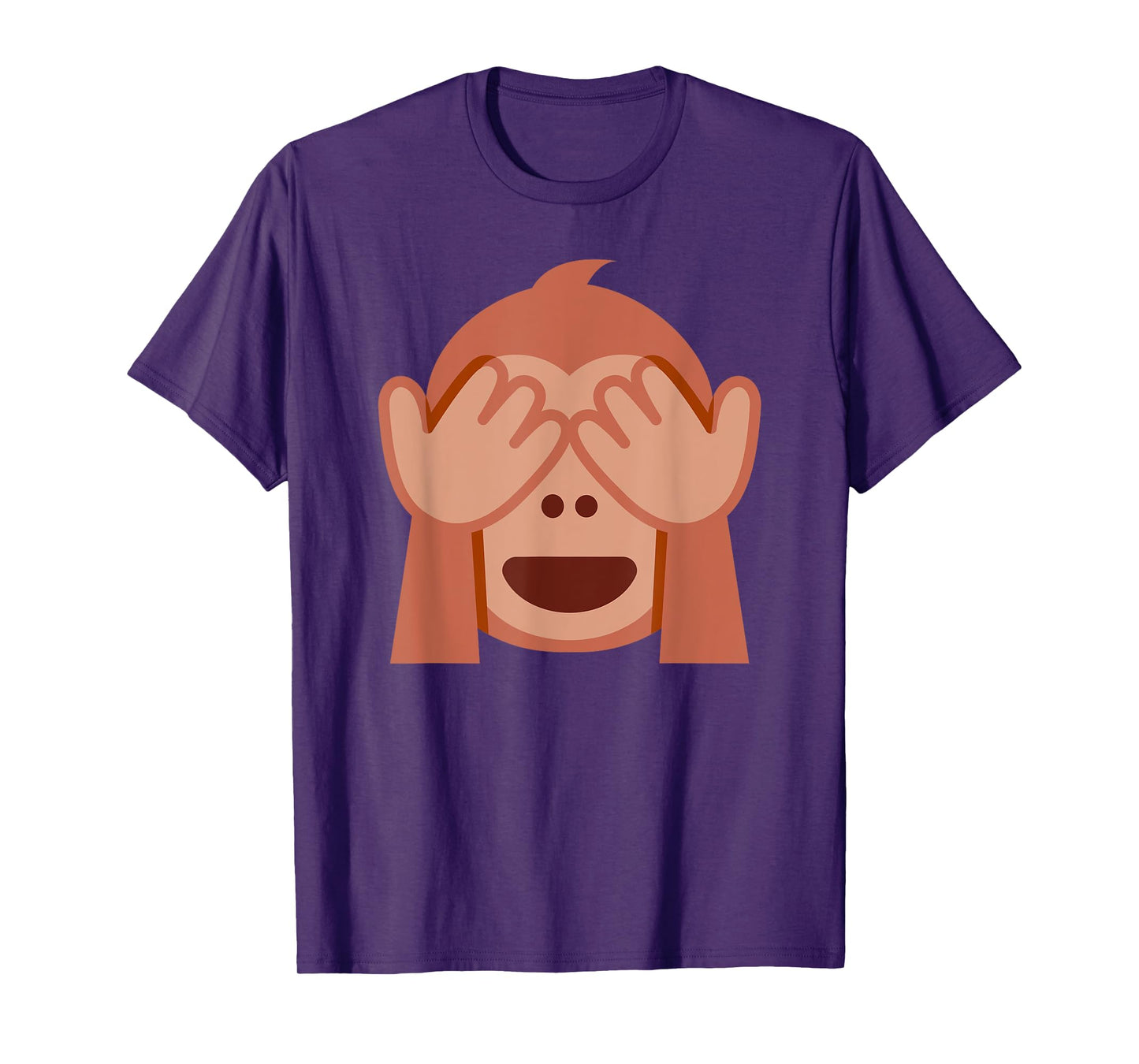 See No Evil Monkey Mizaru Emoticon T-Shirt