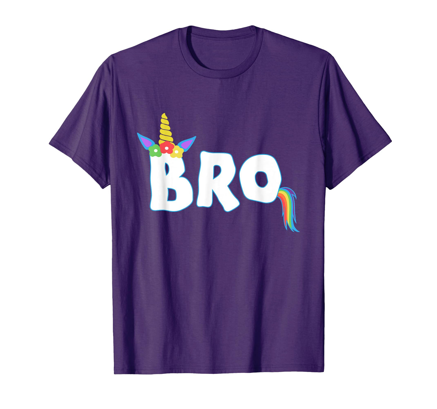 Unicorn Birthday Girl Bro Brother Family Matching T-Shirt