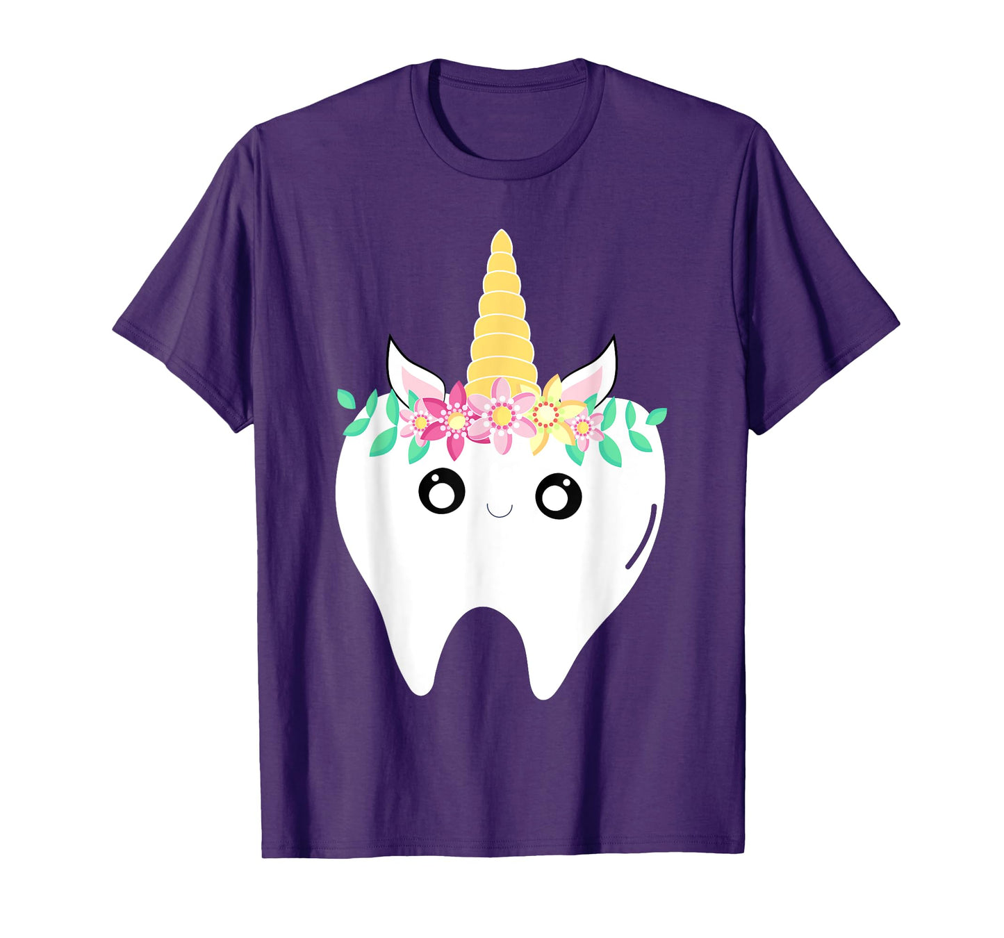 Unicorn Tooth Dentist Lost First Tooth Kawaii Fairy Tooth T-Shirt