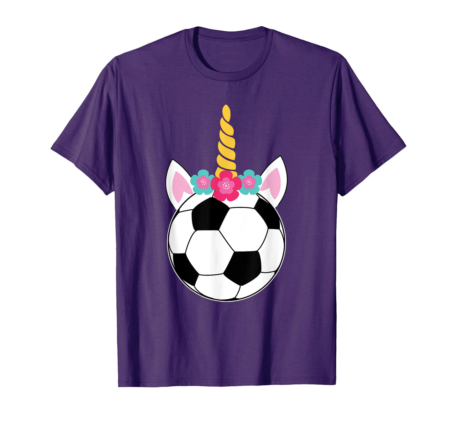 Soccicorn! Funny Soccer Unicorn Pink Sparkle Girls T-Shirt T-Shirt