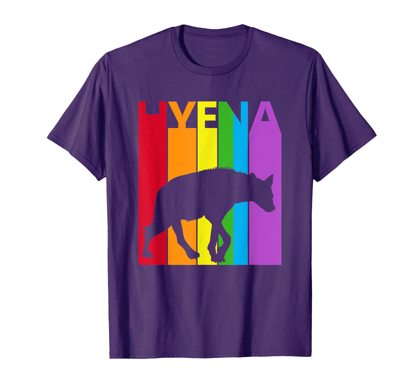 Cute Rainbow Hyena animal Lover T-Shirt